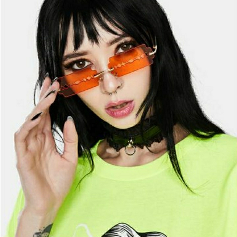 Dolls Kill Amber Blade Sunglasses